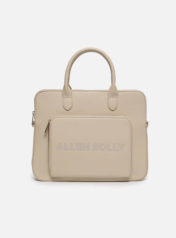 ALLEN SOLLY Embroidered Laptop Bag