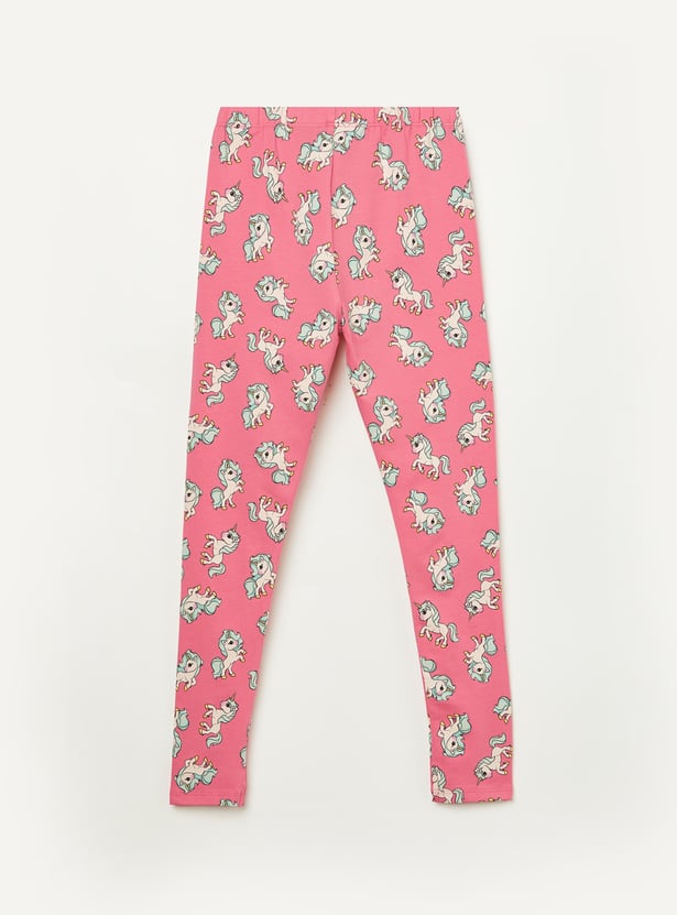 FAME FOREVER Girls Unicorn Print Leggings