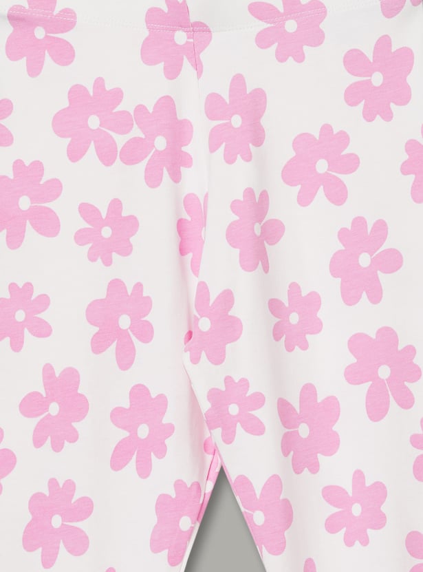 FAME FOREVER Girls Floral Print Leggings