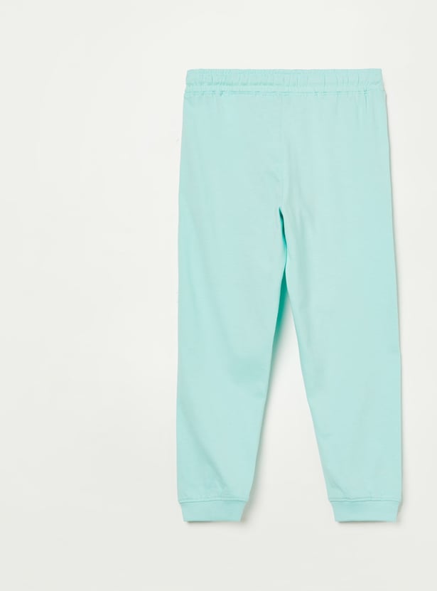 FAME FOREVER Girls Metallic Print Joggers