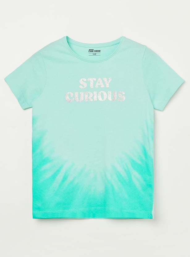 FAME FOREVER Girls Tie & Dye T-shirt
