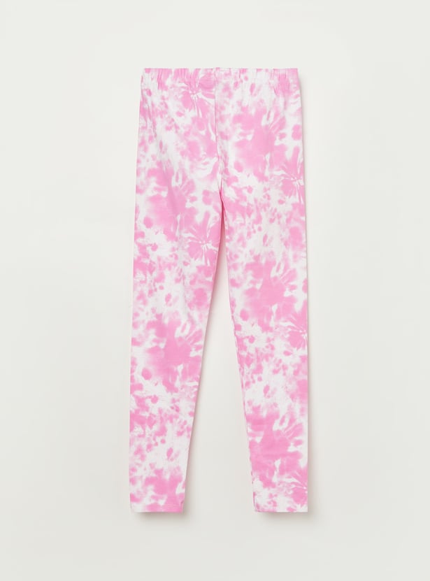 FAME FOREVER Girls Tie & Dye Leggings