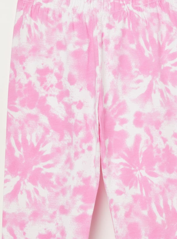 FAME FOREVER Girls Tie & Dye Leggings