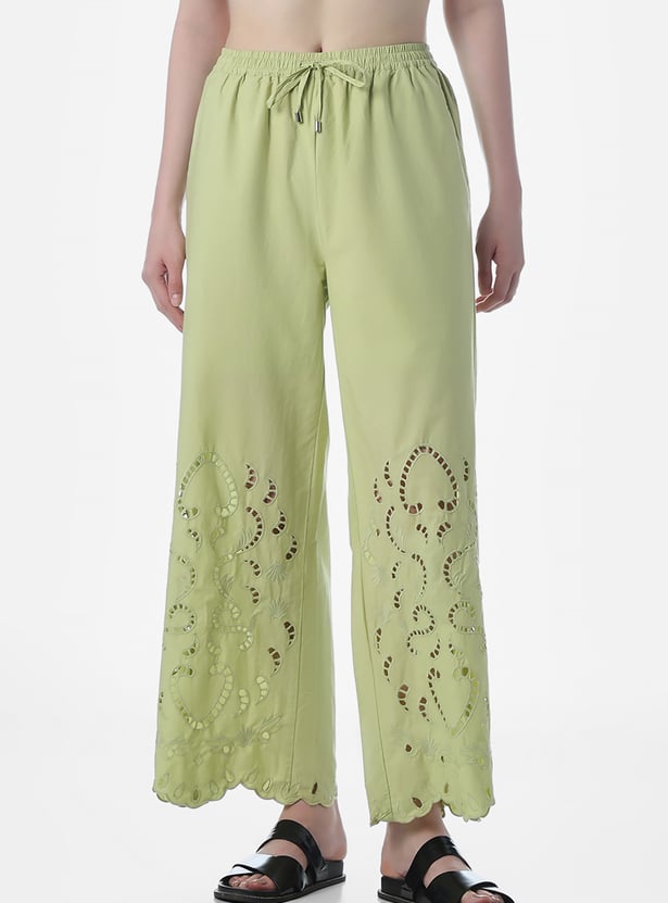 ONLY Schiffli Wide Leg Trousers