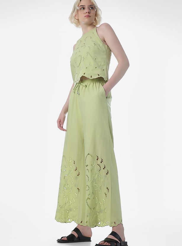ONLY Schiffli Wide Leg Trousers
