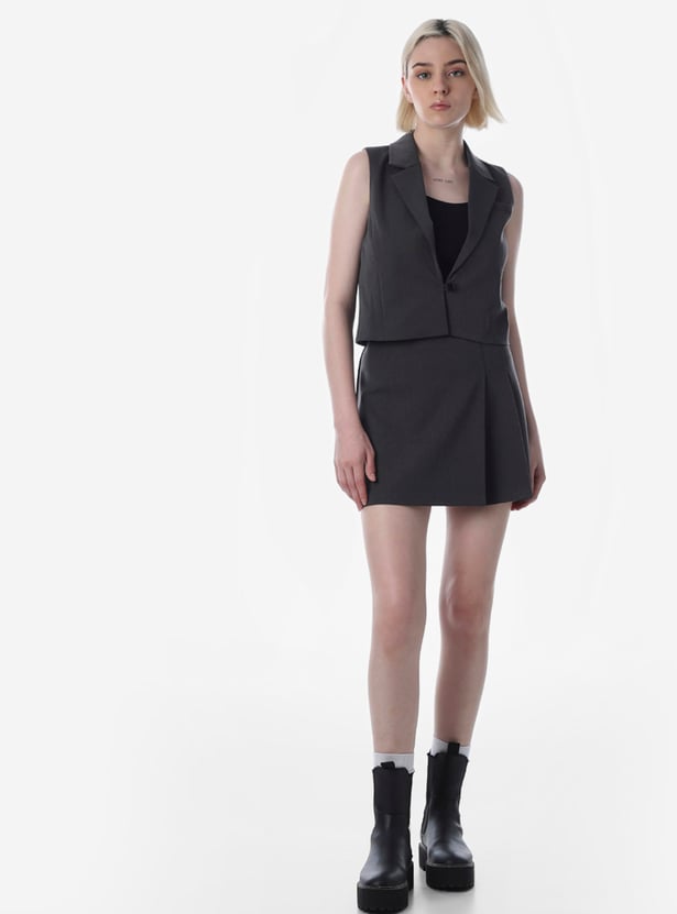 ONLY Solid Notched Collar Waistcoat