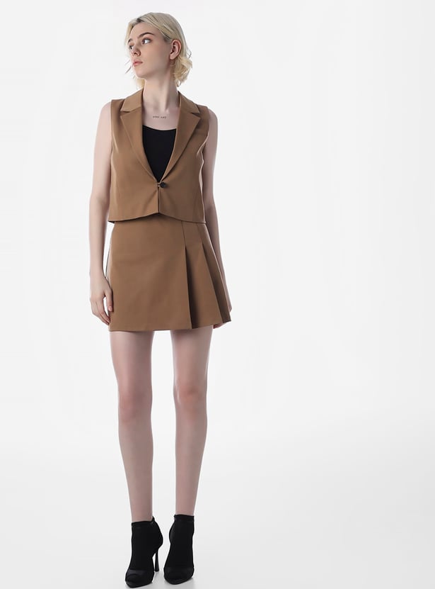 ONLY Solid Notched Collar Waistcoat