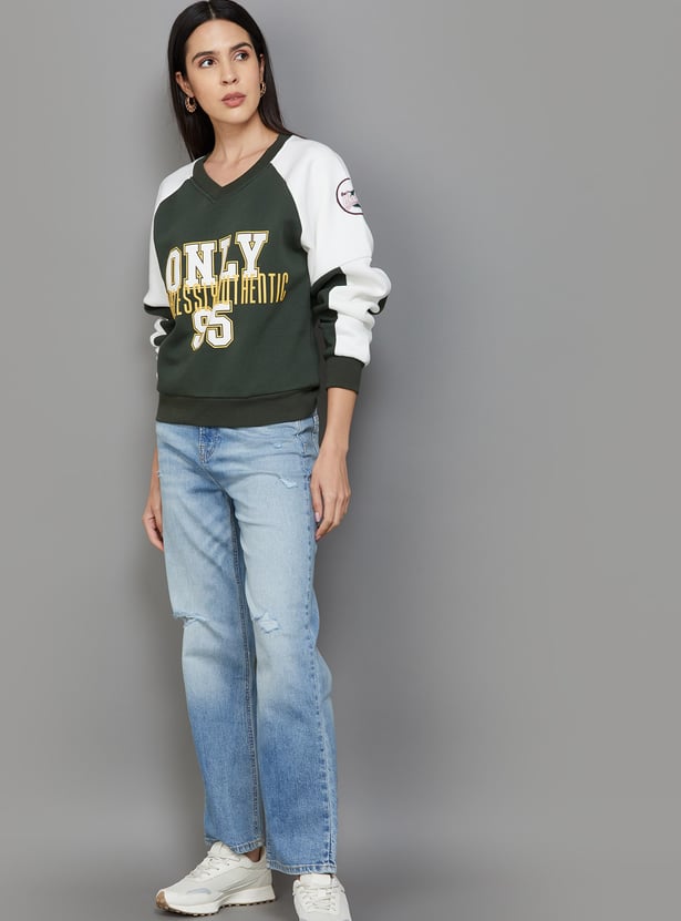 ONLY Embroidered Straight Fit Jeans