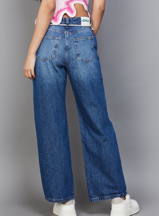 ONLY Washed Straight Fit Jeans