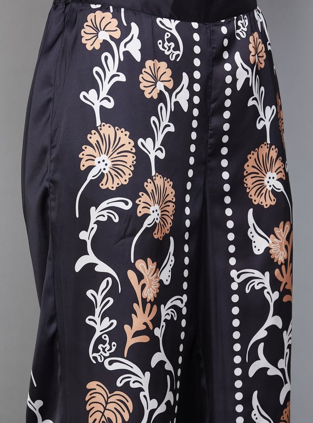 VERO MODA Floral Print Wide Leg Trousers