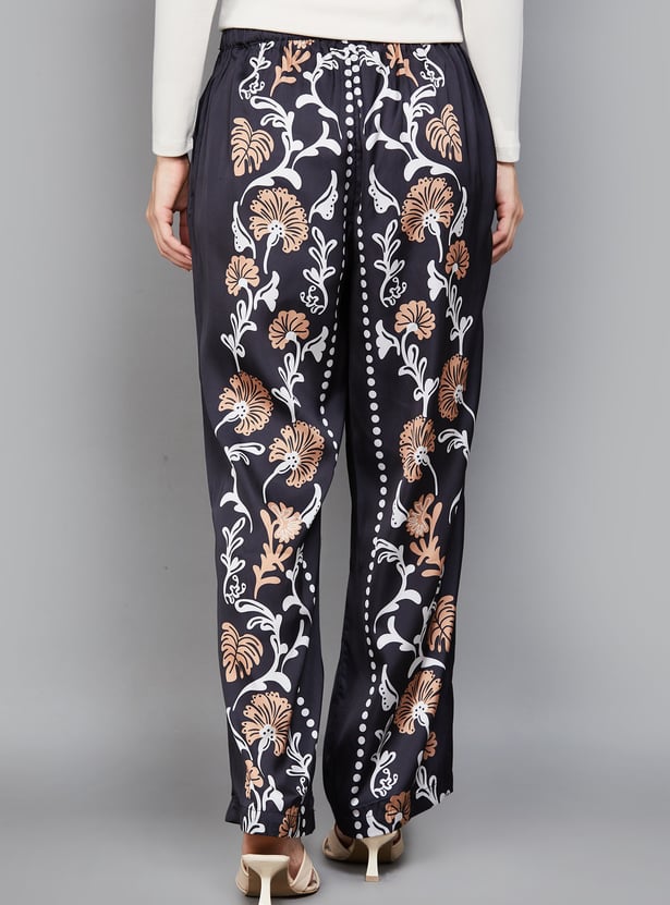 VERO MODA Floral Print Wide Leg Trousers
