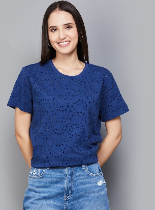 VERO MODA Schiffli T-shirt