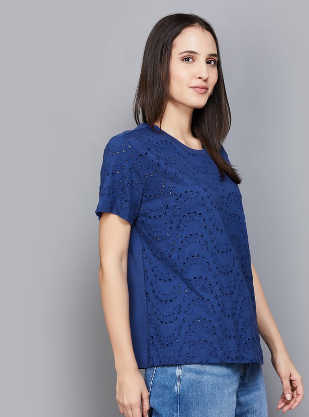 VERO MODA Schiffli T-shirt
