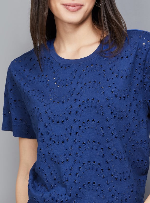 VERO MODA Schiffli T-shirt
