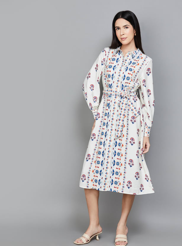 VERO MODA Floral Print Shirt Dress