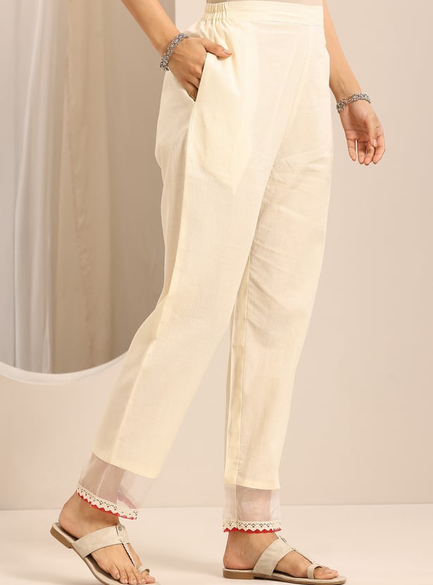 LIBAS Embroidered Straight Kurta Set