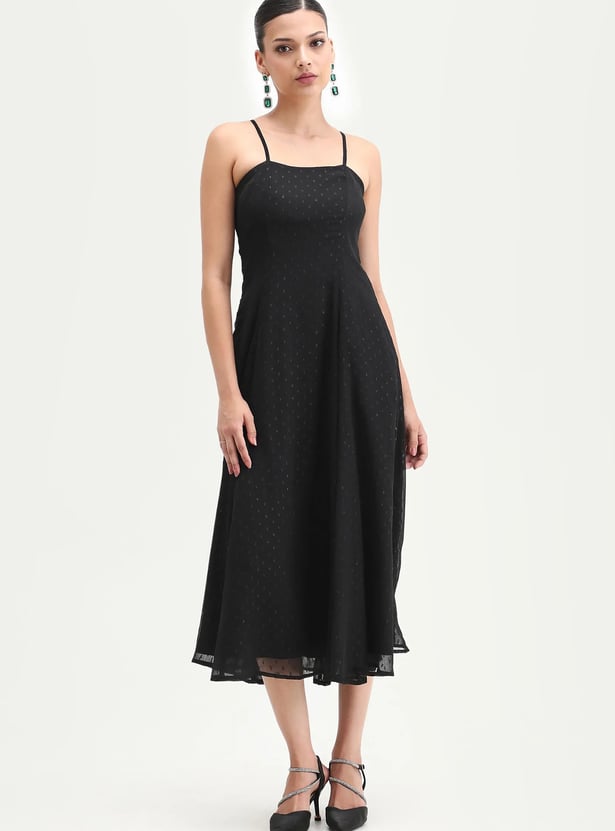 RAREISM Dobby Woven A-line Dress