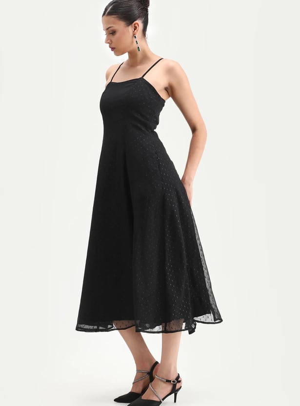 RAREISM Dobby Woven A-line Dress