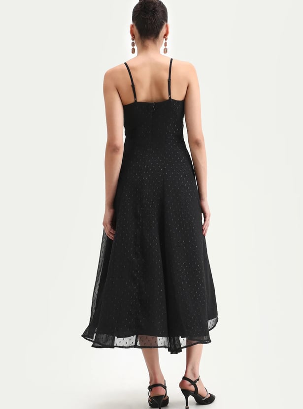 RAREISM Dobby Woven A-line Dress