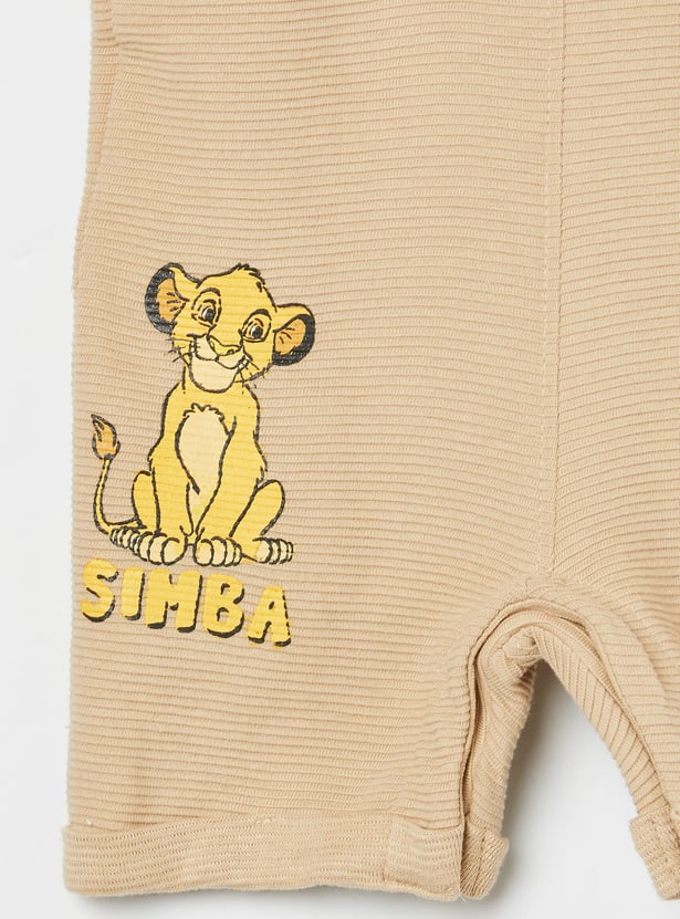 JUNIORS Boys Simba Dungarees with T-shirt