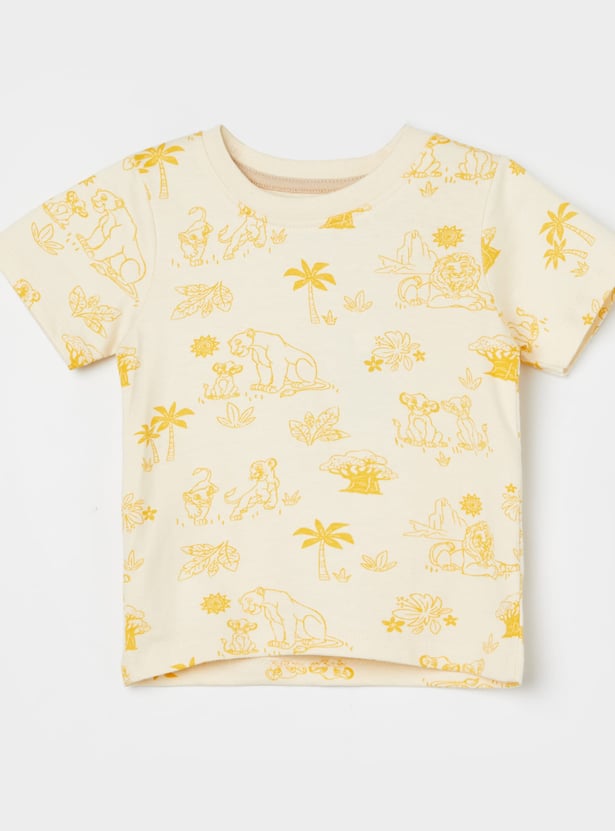 JUNIORS Boys Simba Dungarees with T-shirt