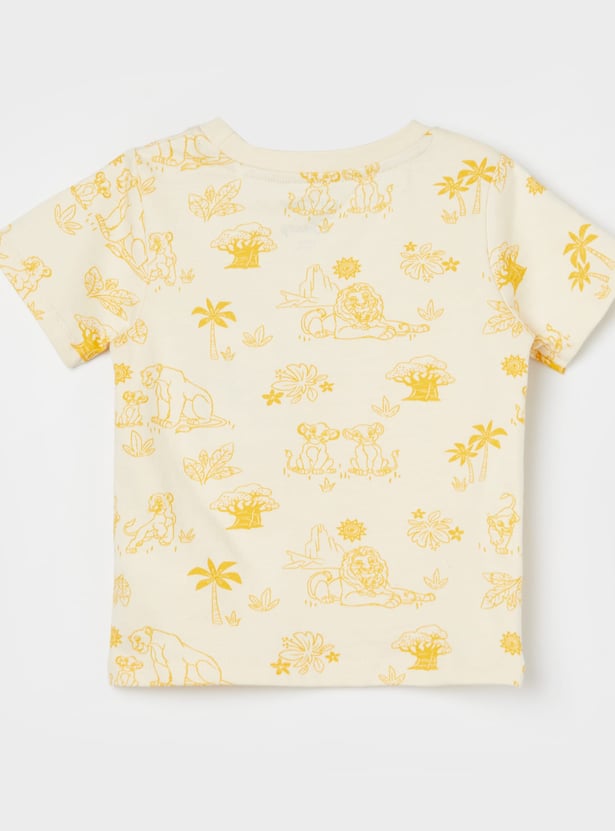 JUNIORS Boys Simba Dungarees with T-shirt