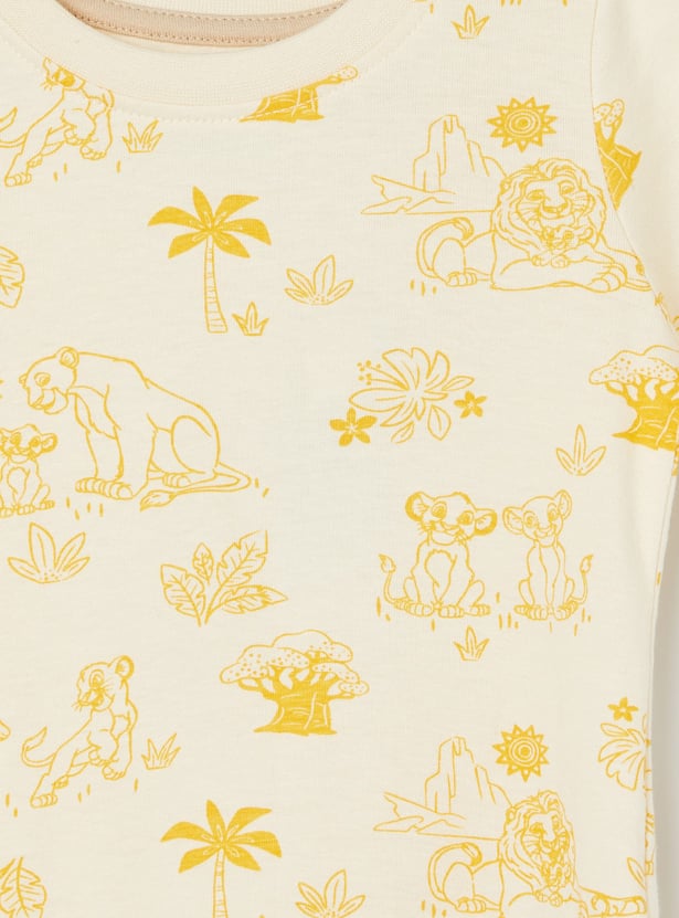 JUNIORS Boys Simba Dungarees with T-shirt