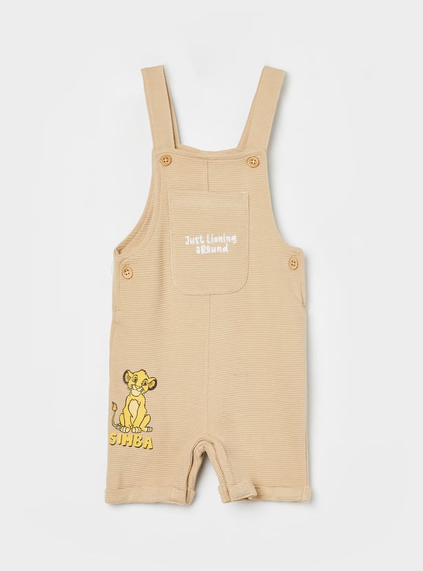 JUNIORS Boys Simba Dungarees with T-shirt