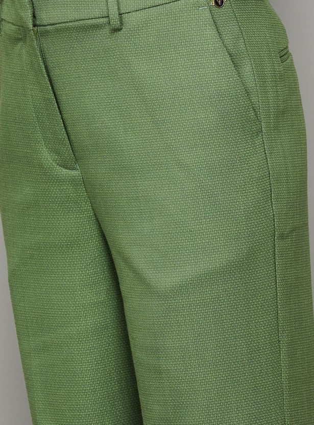 VAN HEUSEN Woven Flat Front Trousers