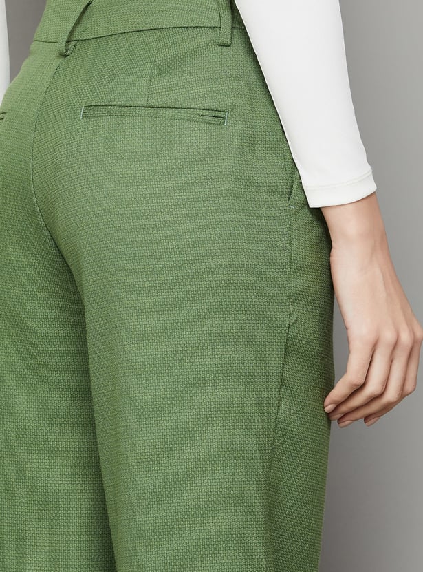 VAN HEUSEN Woven Flat Front Trousers