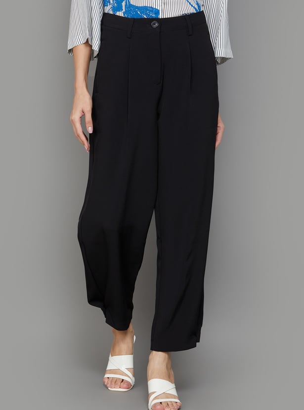 VAN HEUSEN Solid Trousers