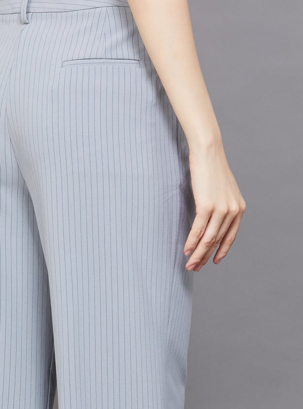 VAN HEUSEN Striped Wide Leg Trousers