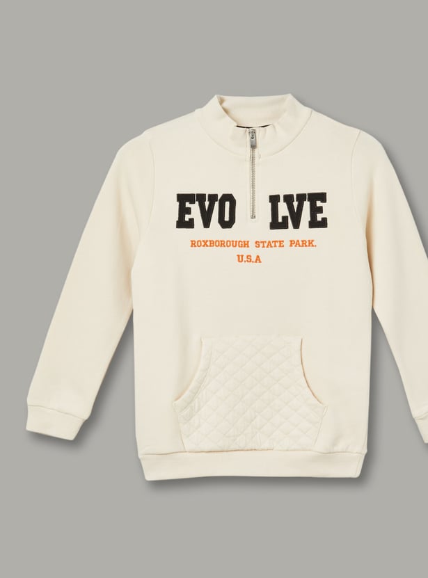 FAME FOREVER Boys Embroidered Sweatshirt