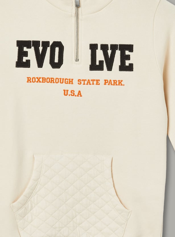 FAME FOREVER Boys Embroidered Sweatshirt