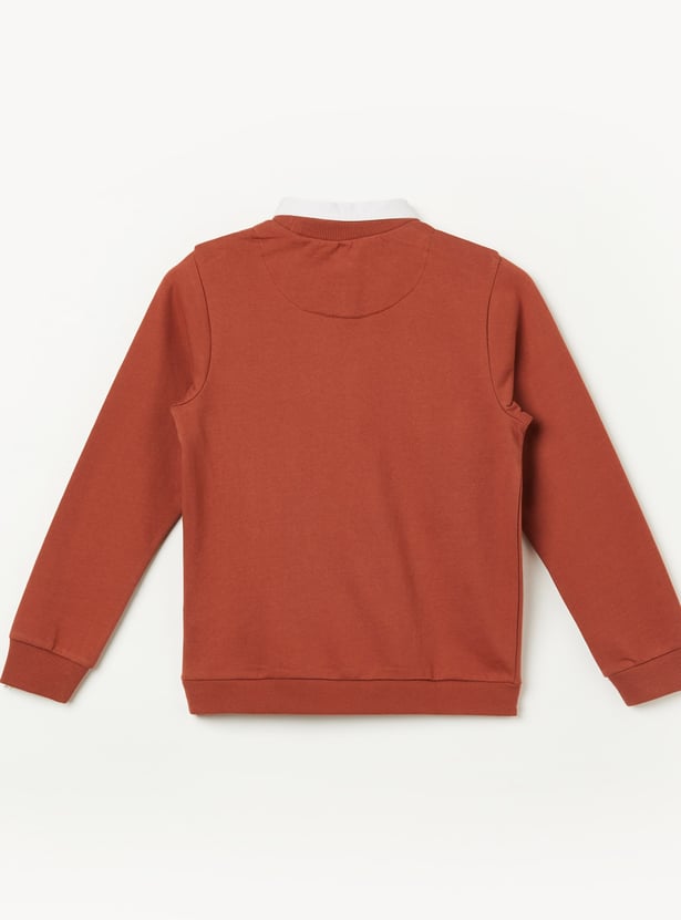 FAME FOREVER Boys Applique Sweatshirt
