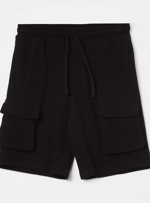 FAME FOREVER Boys Knit Cargo Shorts