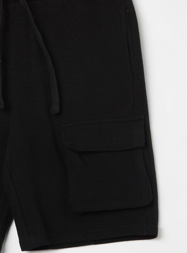 FAME FOREVER Boys Knit Cargo Shorts
