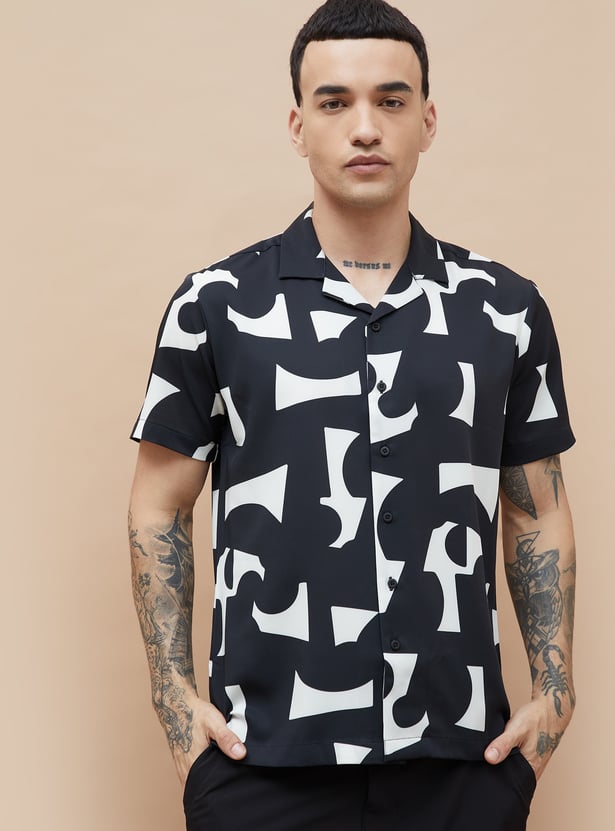 BOSSINI Printed Regular Fit Shirt