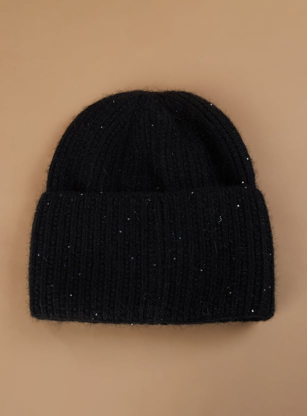 FAME FOREVER Woven Design Beanie