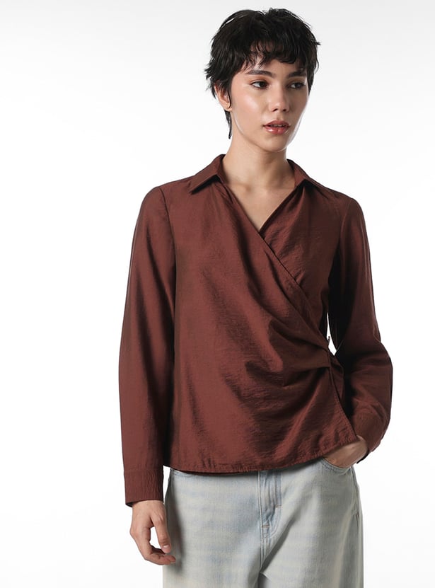 ONLY Solid Wrap Top