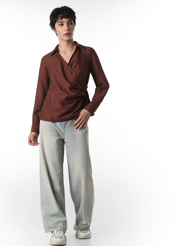 ONLY Solid Wrap Top