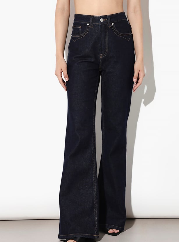 ONLY Washed Flared Jeans