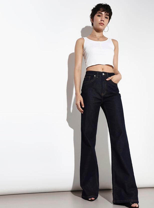 ONLY Washed Flared Jeans