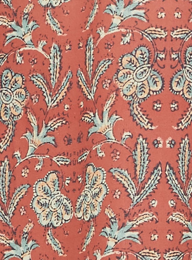 BIBA Floral Print Straight Kurta Set