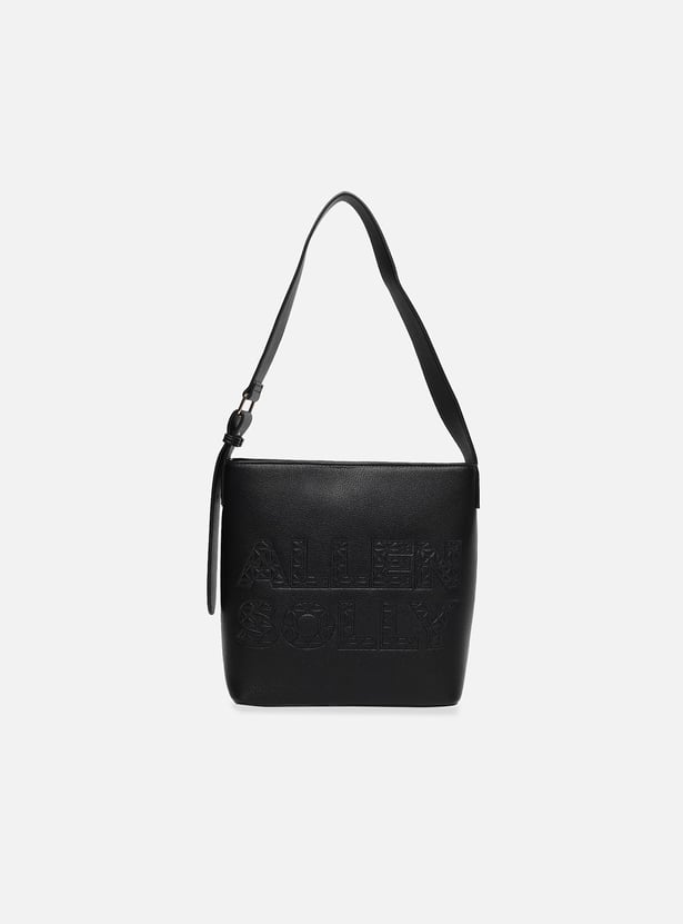 ALLEN SOLLY Embroidered Handheld Bag