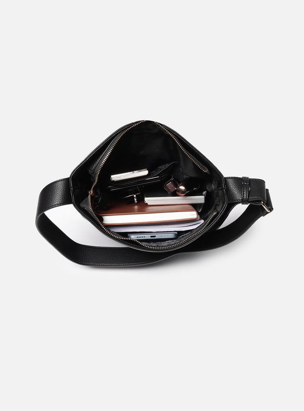 ALLEN SOLLY Embroidered Handheld Bag
