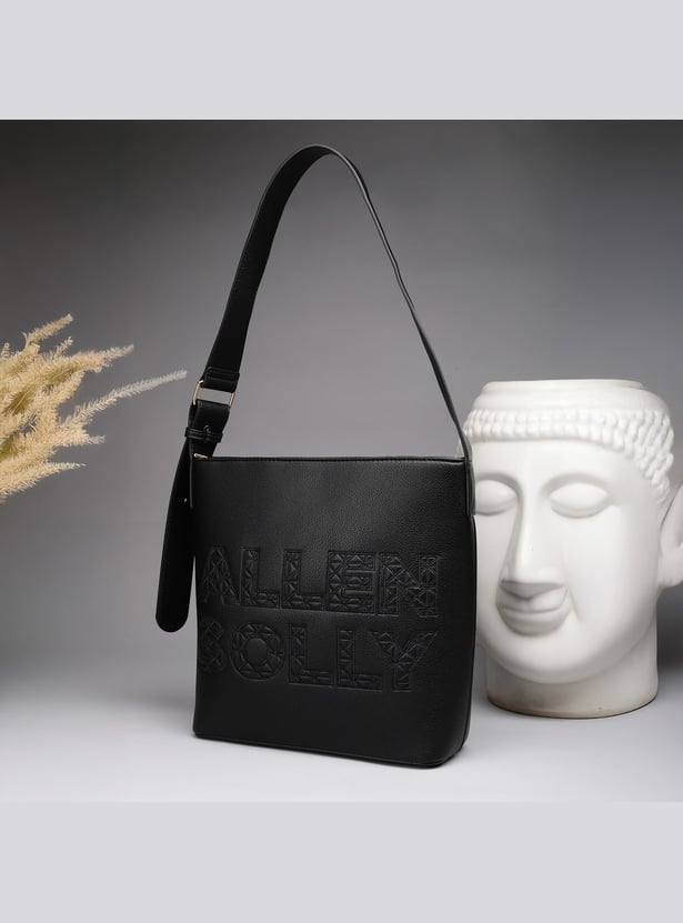 ALLEN SOLLY Embroidered Handheld Bag