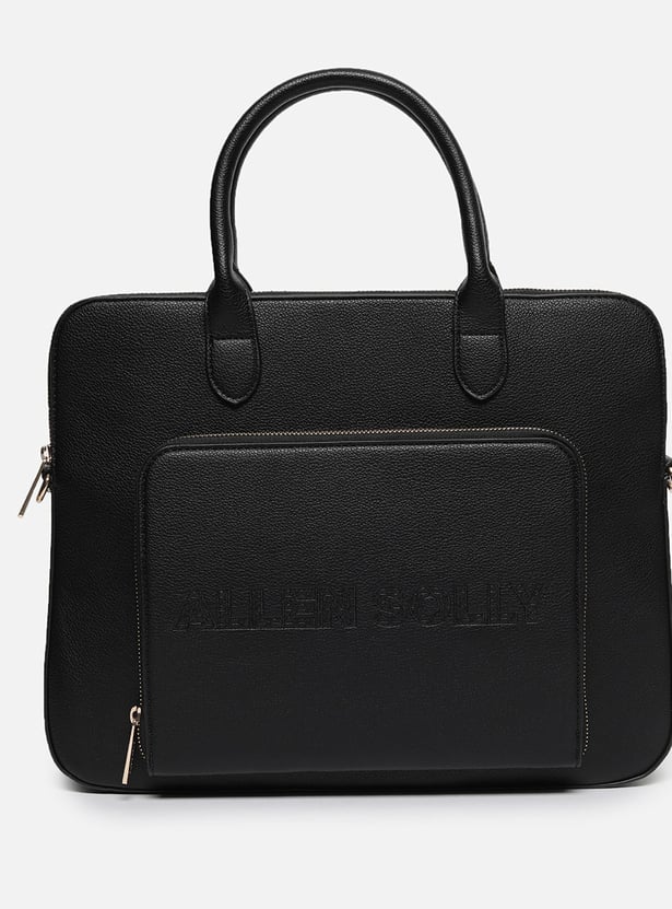 ALLEN SOLLY Embroidered Laptop Bag