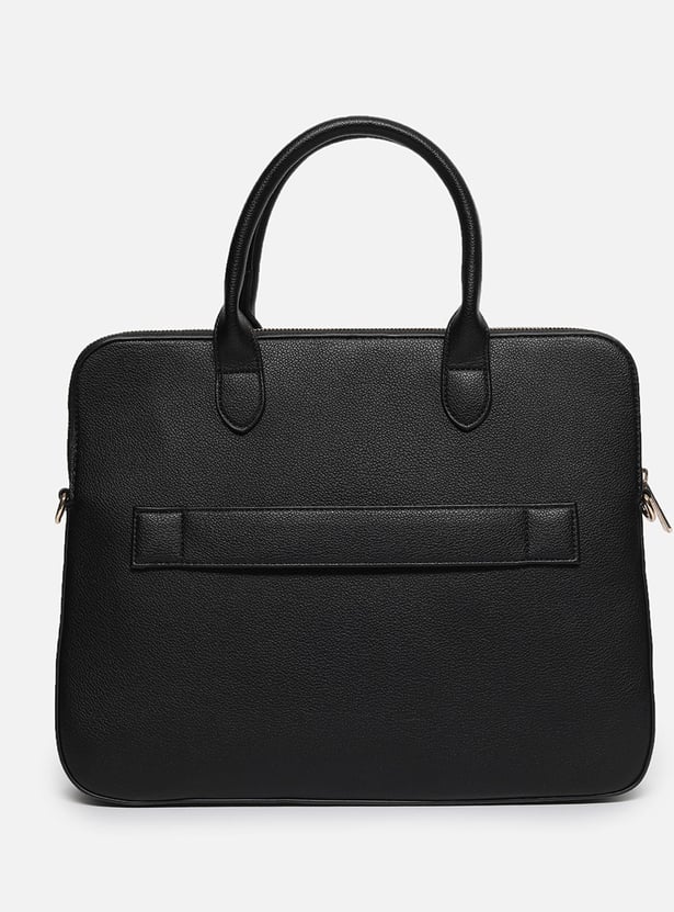 ALLEN SOLLY Embroidered Laptop Bag