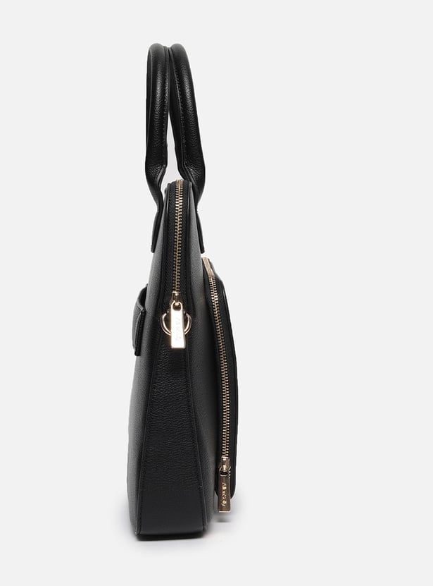 ALLEN SOLLY Embroidered Laptop Bag